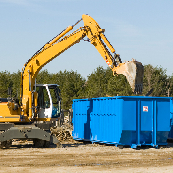 are there any restrictions on where a residential dumpster can be placed in Easton Minnesota